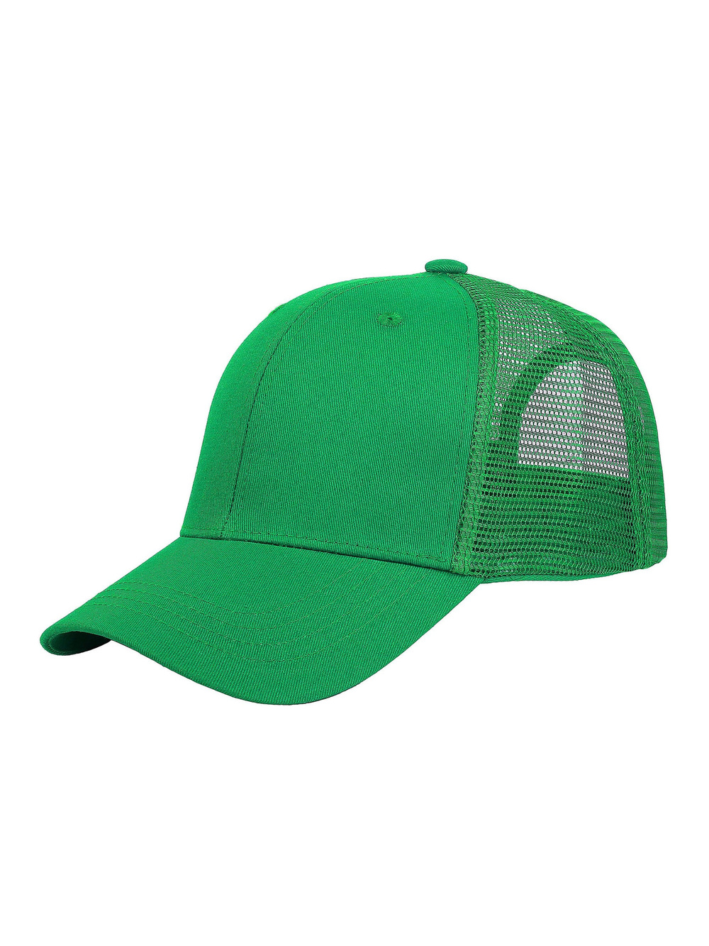 Trucker Hat Baseball Cap Structured Plain Design | 1 Pack, Kelly Green | Size OS